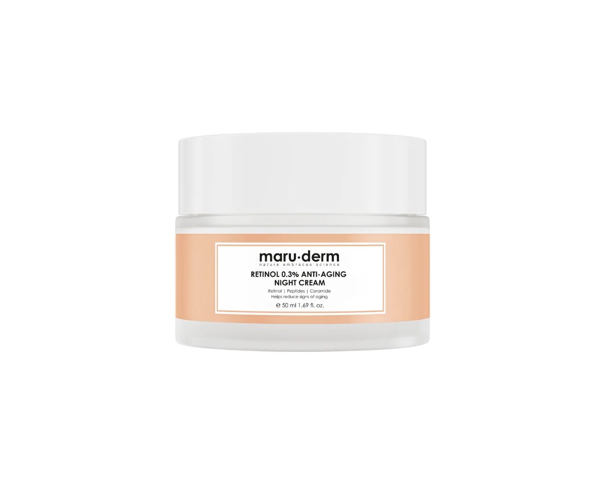 Maru.Derm Retinol 0.3% Anti-Aging Night Cream – Anti-Wrinkle Regenerating Face Cream 50 ML
