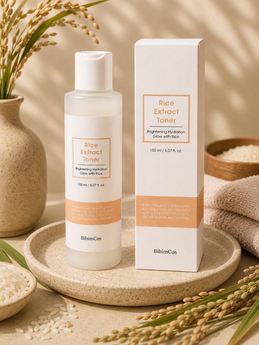 BibimCos Rice Extract Brightening & Hydrating Toner