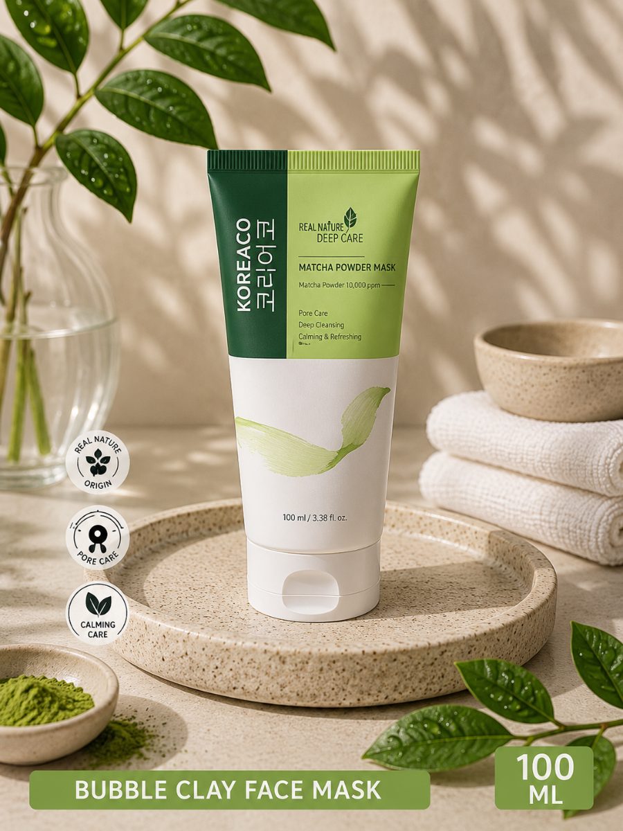 koreaco Matcha Bubble Clay Mask