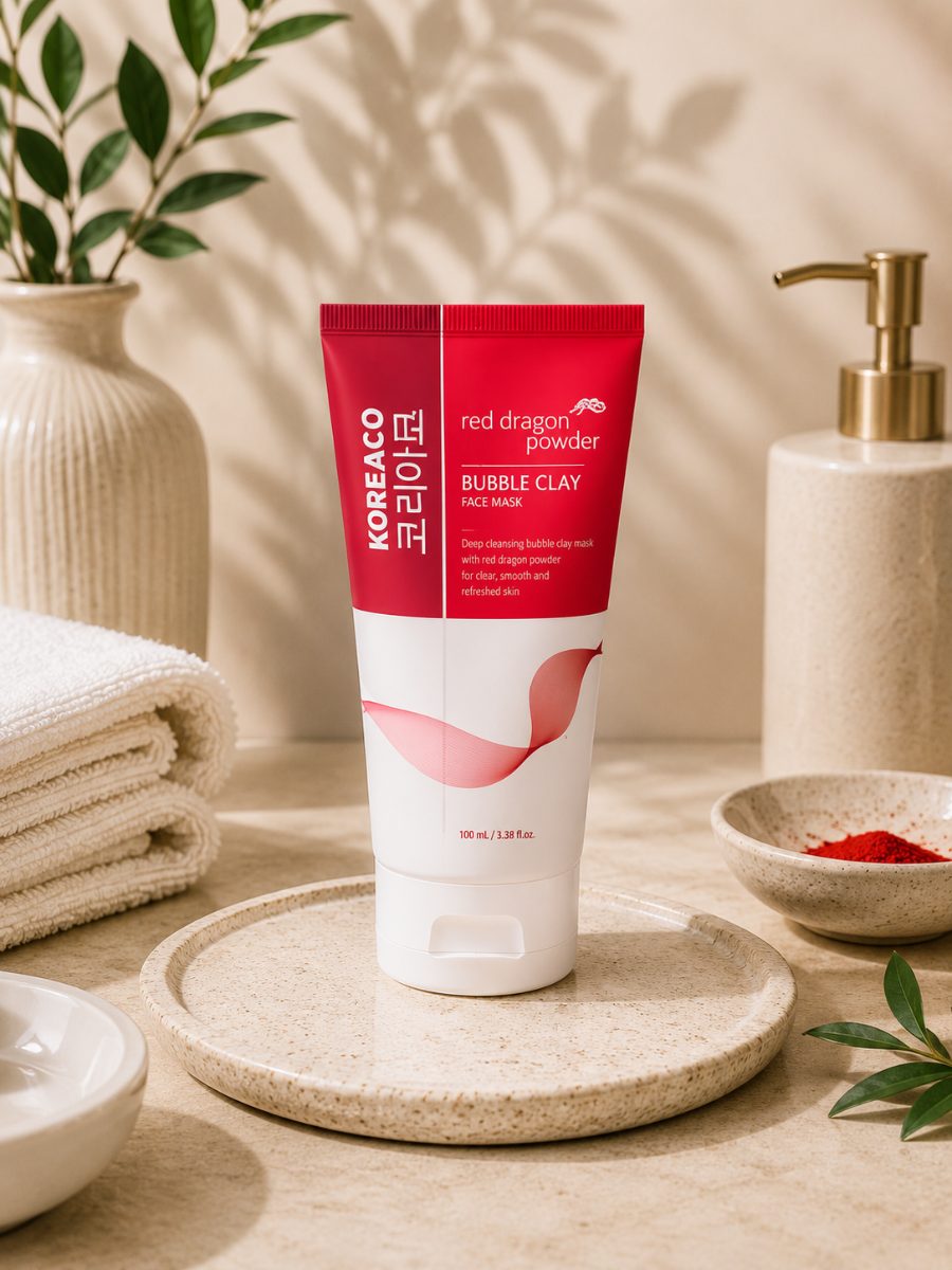 Koreaco Red Dragon Powder Bubble Clay Face Mask