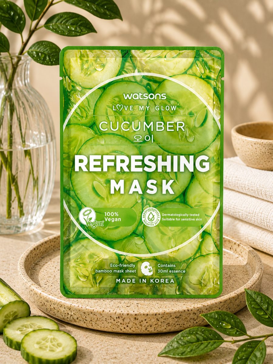 Watsons Love My Glow Cucumber Refreshing Mask